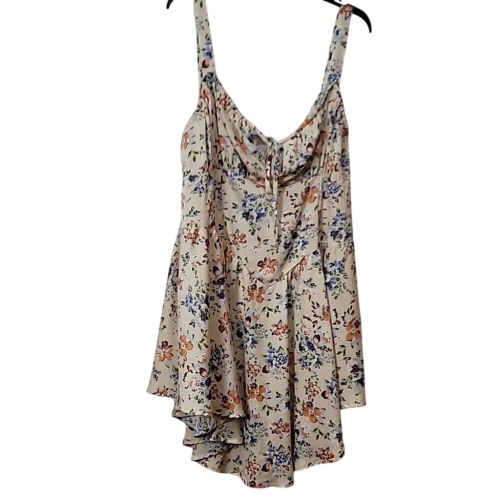 Floral Sleeveless Shein Curve Tunic Dress 3XL Lightweight Beige Multicolor - Picture 11 of 11